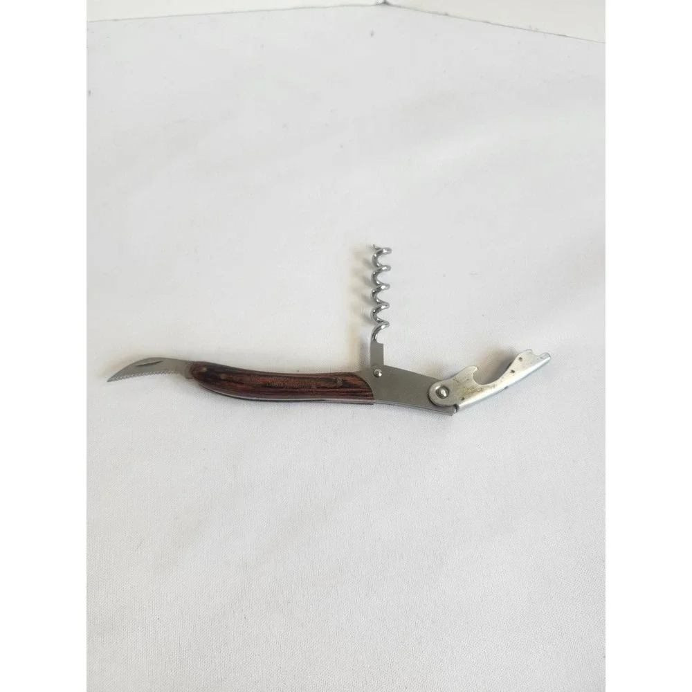 Rose Wineberg Royal Quality Waiters Corkscrew Wood Handle Wine Bottle Opener